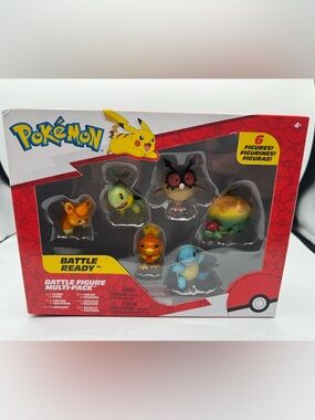 Pokemon Battle Figure Multi-Pack 6 Collectible Figures Jazwares New In Box